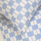 SUJANI PILLOW - SOFT BLUE GREY CHECKERED PILLOW
