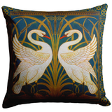 SWAN, RUSH AND IRIS THROW PILLOW