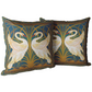 SWAN, RUSH AND IRIS THROW PILLOW