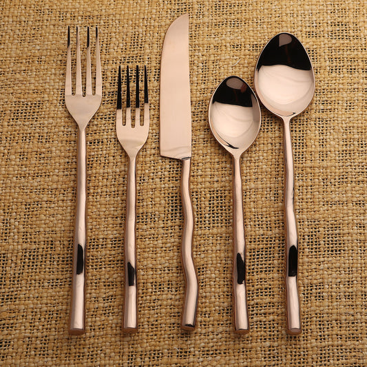 TEDPOLE PVD FLATWARE, 5-PC. PLACE SETTING
