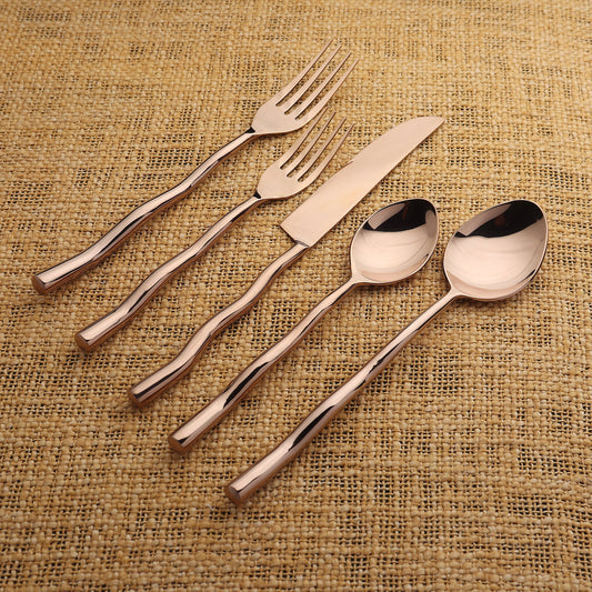 TEDPOLE PVD FLATWARE, 5-PC. PLACE SETTING
