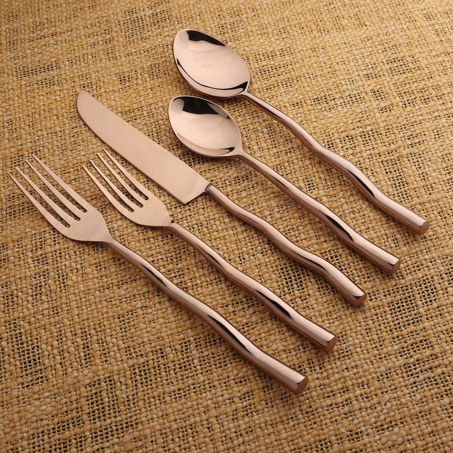 TEDPOLE PVD FLATWARE, 5-PC. PLACE SETTING