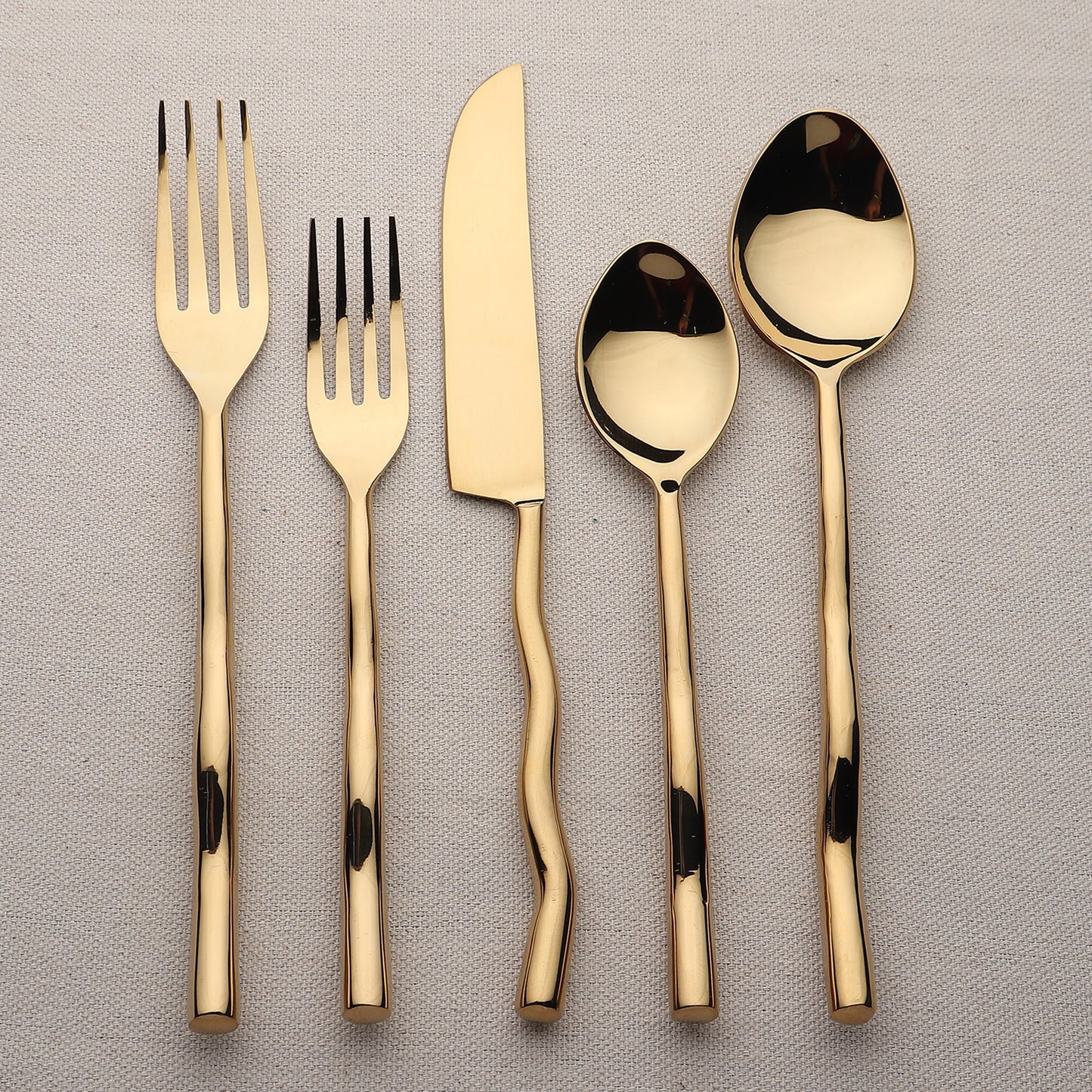 TEDPOLE PVD FLATWARE, 5-PC. PLACE SETTING