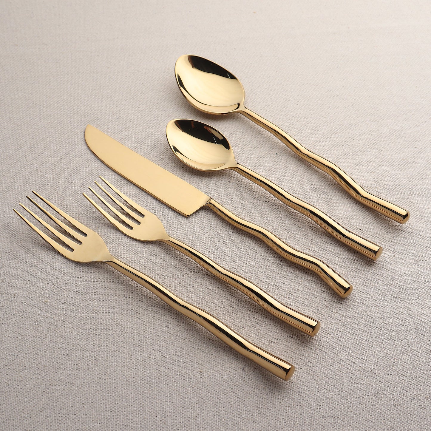 TEDPOLE PVD FLATWARE, 5-PC. PLACE SETTING