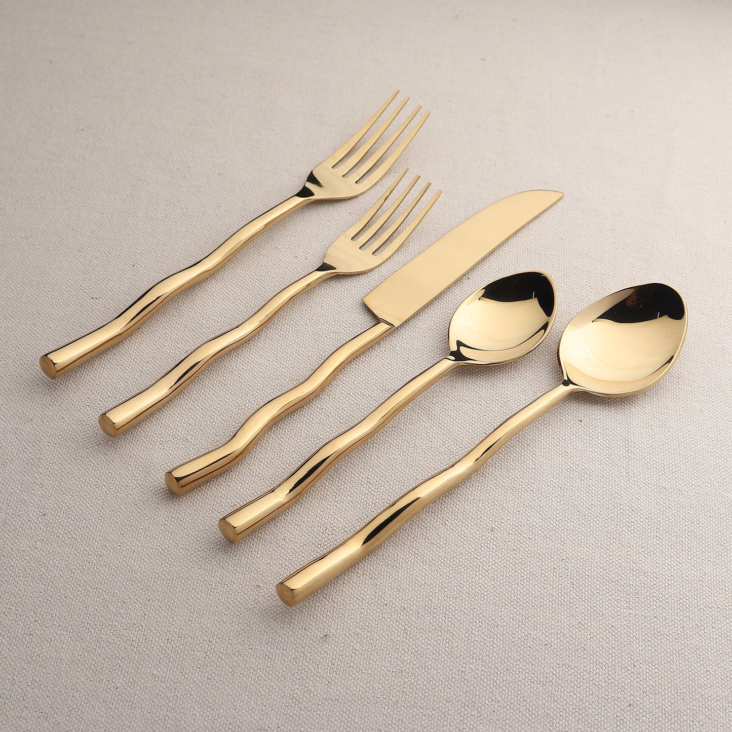 TEDPOLE PVD FLATWARE, 5-PC. PLACE SETTING