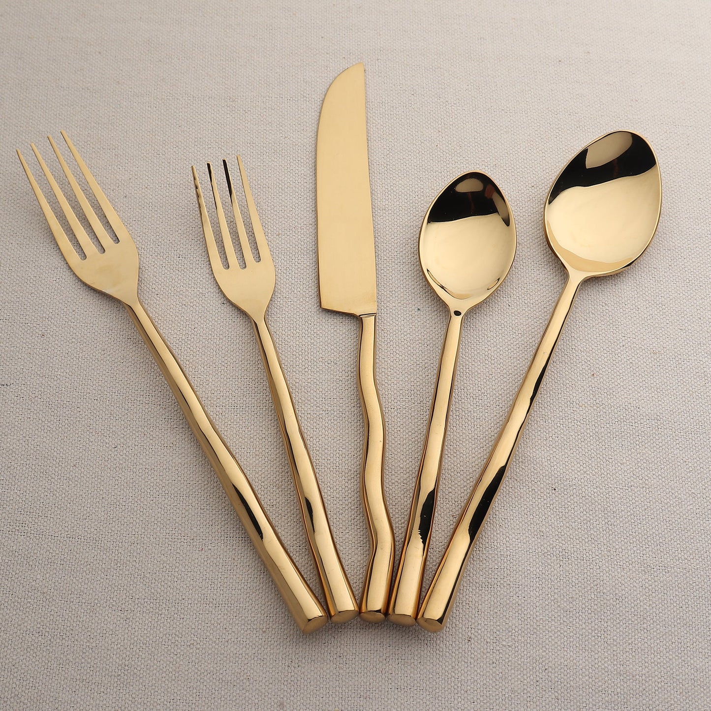 TEDPOLE PVD FLATWARE, 5-PC. PLACE SETTING