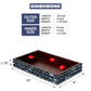 VANITY TRAY ILLUSION ICE PATTERN RESIN INLAY COLLECTION IN 10X6, BLUE