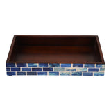 VANITY TRAYS PARLOUR BOND PATTERN BONE & RESIN INLAY COLLECTION IN 10X6