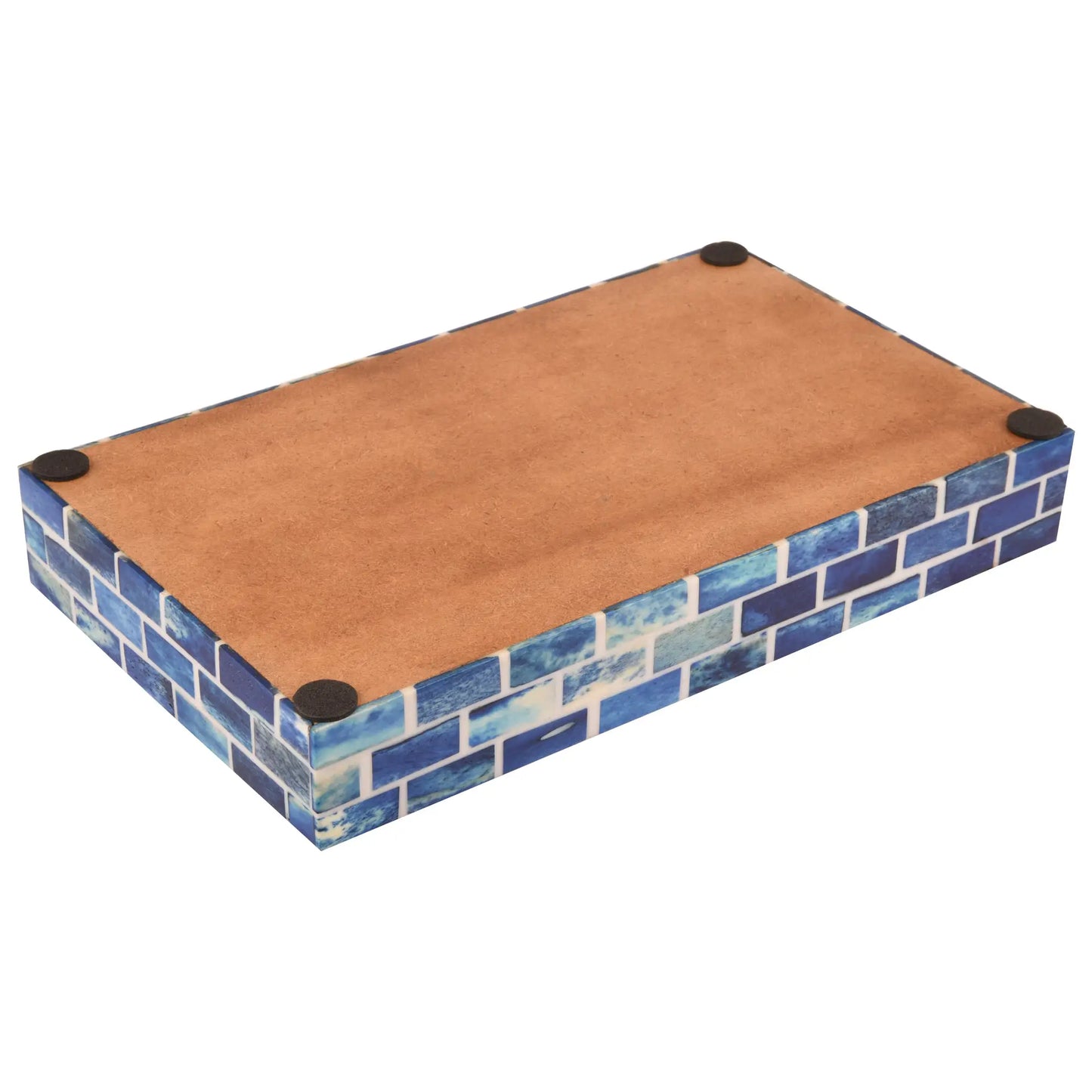 VANITY TRAYS PARLOUR BOND PATTERN BONE & RESIN INLAY COLLECTION IN 10X6