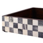 VANITY TRAYS PARLOUR CHECKERED PATTERN BONE INLAY COLLECTION IN 10X6