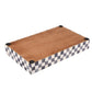 VANITY TRAYS PARLOUR CHECKERED PATTERN BONE INLAY COLLECTION IN 10X6