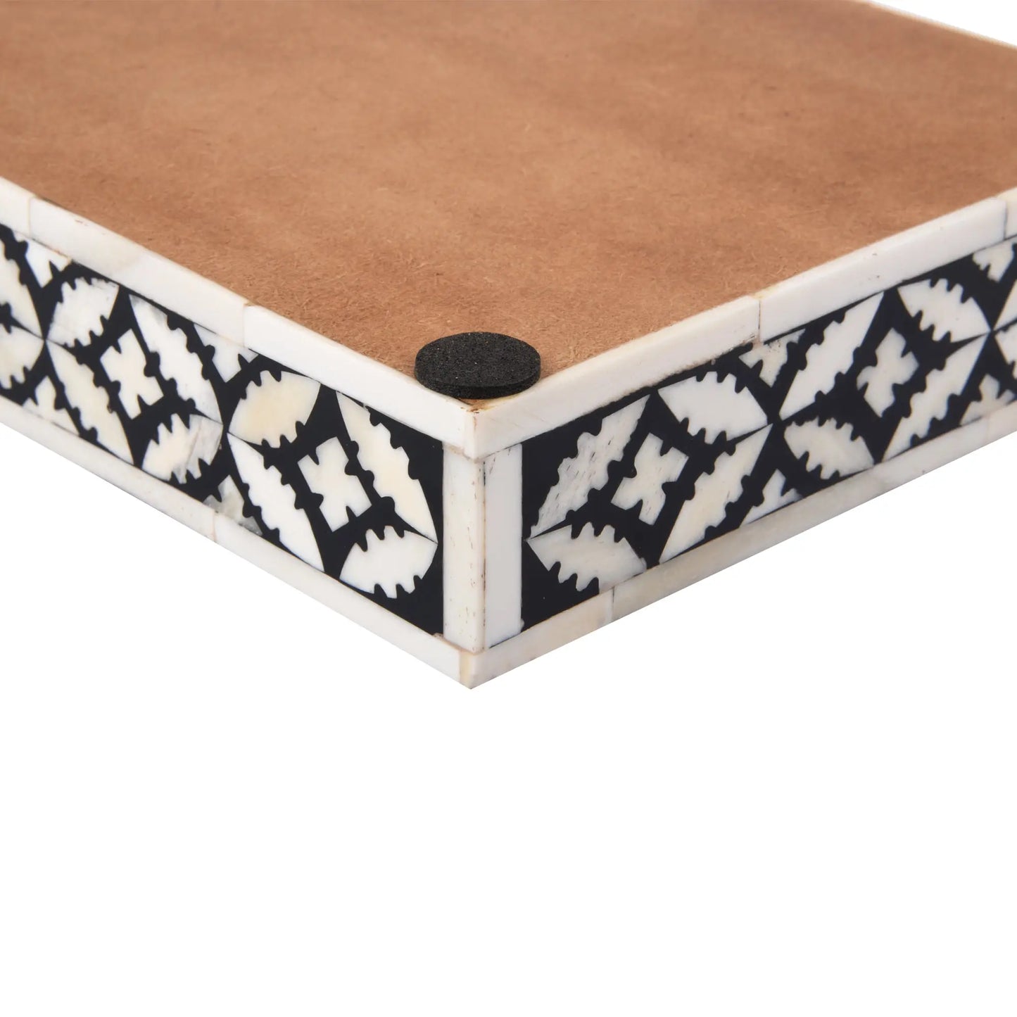 VANITY TRAYS PARLOUR RUMMY PATTERN BONE & RESIN INLAY COLLECTION IN 10X6