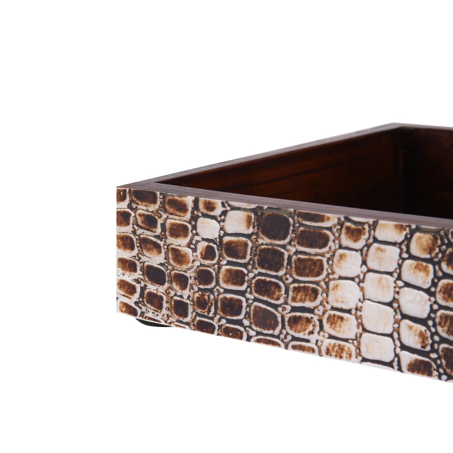 VANITY TRAYS PARLOUR SNAP PATTERN BONE INLAY COLLECTION IN 10X6