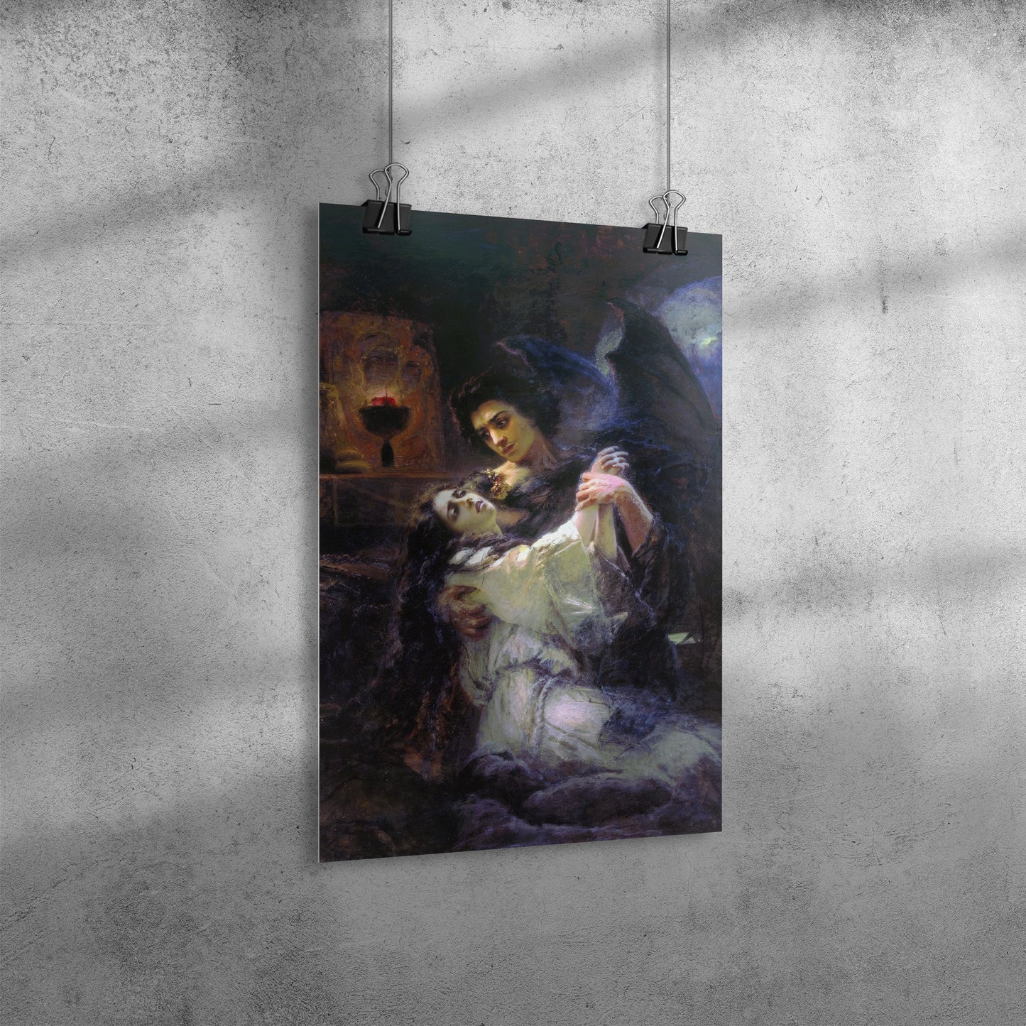 TAMARA AND THE DEMON BY KONSTANTIN MAKOVSKY MATTE POSTER