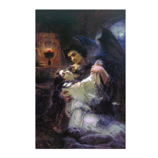 TAMARA AND THE DEMON BY KONSTANTIN MAKOVSKY MATTE POSTER