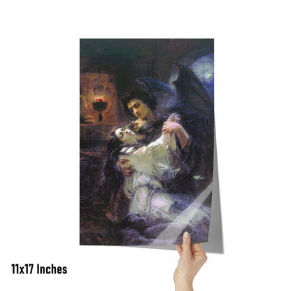 TAMARA AND THE DEMON BY KONSTANTIN MAKOVSKY MATTE POSTER