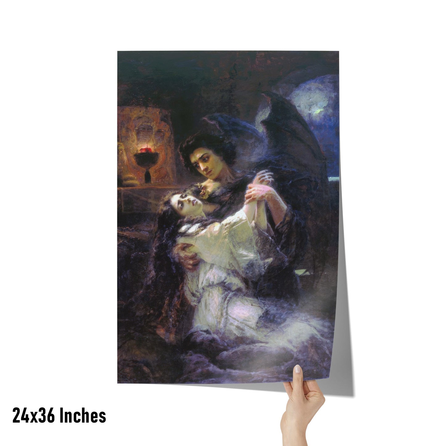 TAMARA AND THE DEMON BY KONSTANTIN MAKOVSKY MATTE POSTER