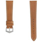 TAN HAMMERED CALFSKIN ECRU STITCHES WATCH STRAP