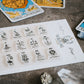 TAROT STAMPS - SET OF 26 ORIGINAL CLEAR PHOTOPOLYMER CLING STAMPS