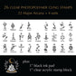 TAROT STAMPS - SET OF 26 ORIGINAL CLEAR PHOTOPOLYMER CLING STAMPS