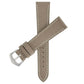 TAUPE HAMMERED CALFSKIN ECRU STITCHES WATCH STRAP