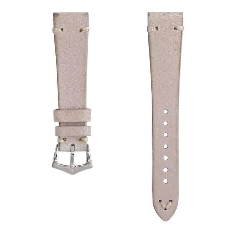 TAUPE LEATHER VINTAGE WATCH STRAP