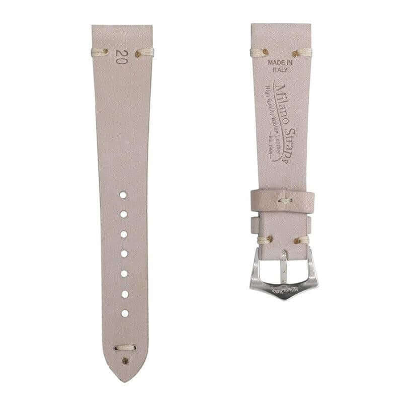 TAUPE LEATHER VINTAGE WATCH STRAP