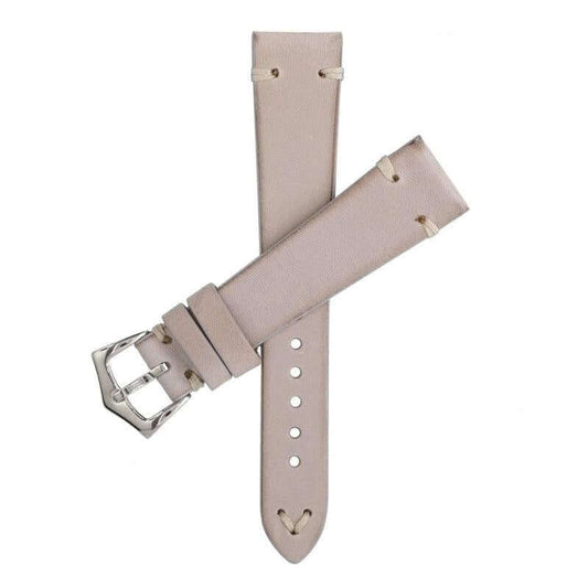 TAUPE LEATHER VINTAGE WATCH STRAP