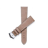 TAUPE SAFFIANO  LEATHER WATCH STRAP -TAUPE