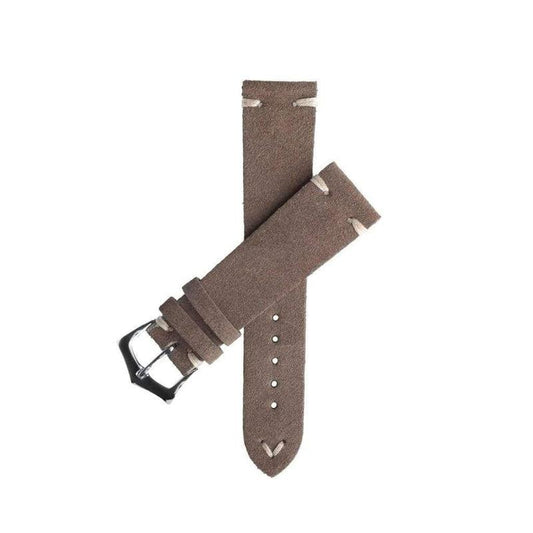 TAUPE VINTAGE LEATHER WATCH STRAP