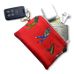 TEE TIME VINTAGE SILK SCARF COFFEE RUN KEYCHAIN BAG