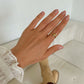 TEXTURED WRAPPED CROSS RING