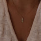 STAMPED INITIAL TAG CHARM