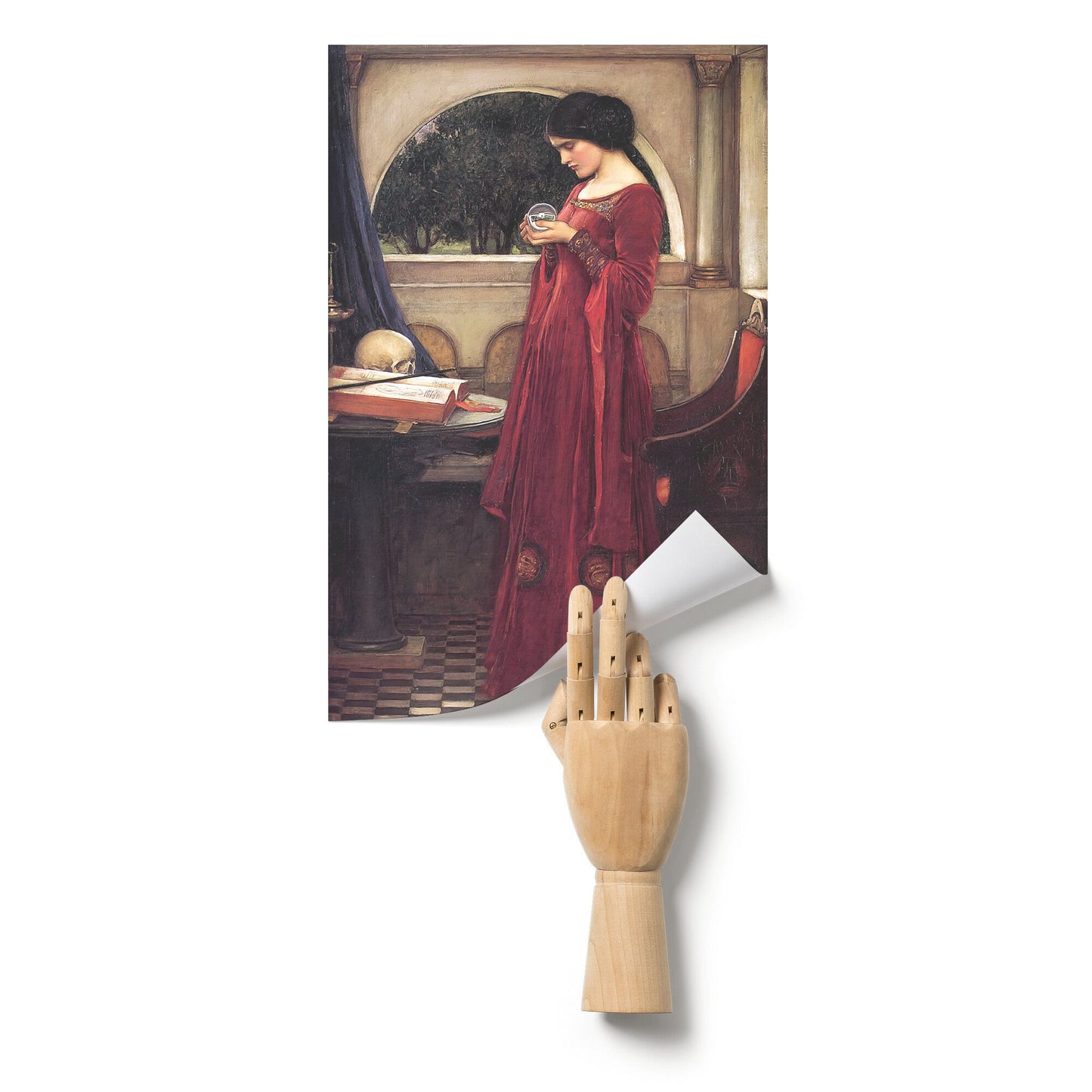 THE CRYSTAL BALL BY JOHN WILLIAM WATERHOUSE MATTE POSTER