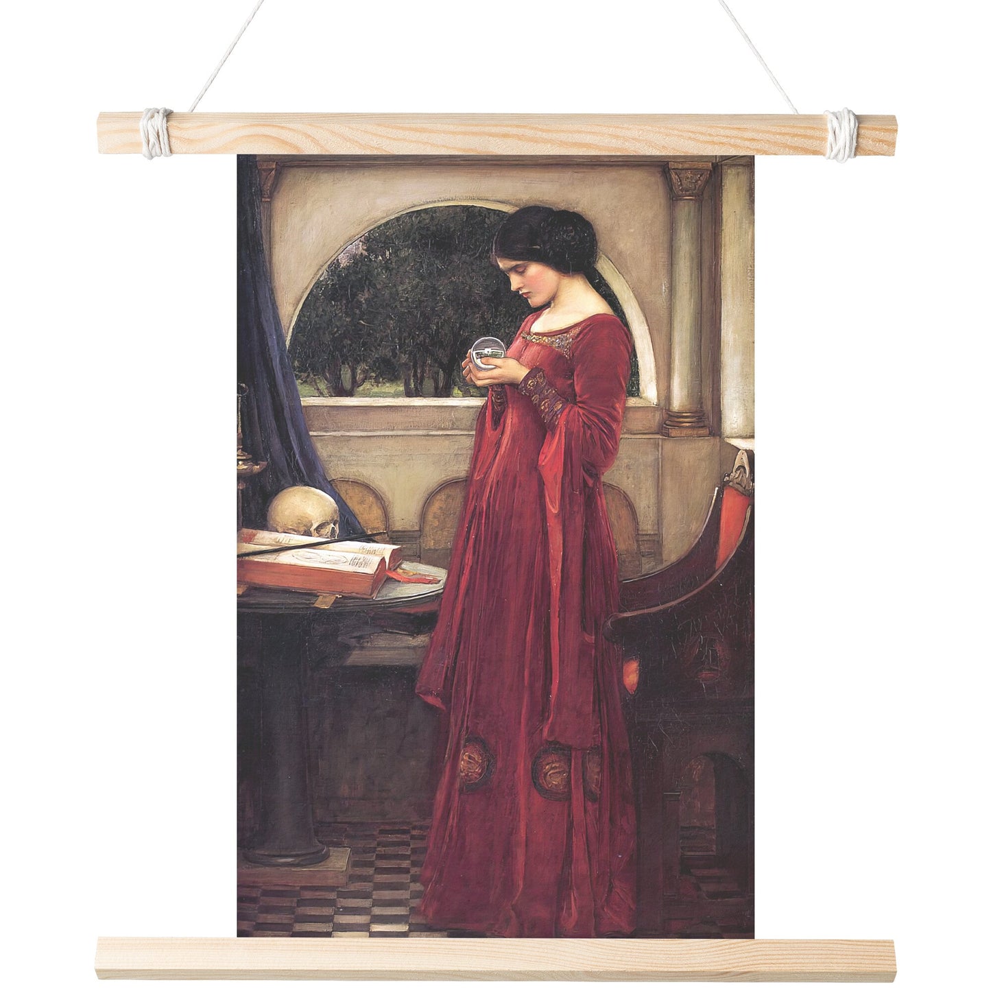 THE CRYSTAL BALL BY JOHN WILLIAM WATERHOUSE MATTE POSTER