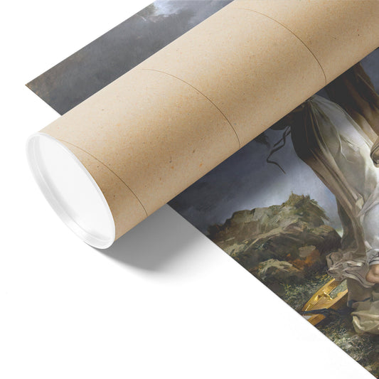 THE DEATH OF SAPPHO BY MIGUEL CARBONEL SELVA MATTE POSTER