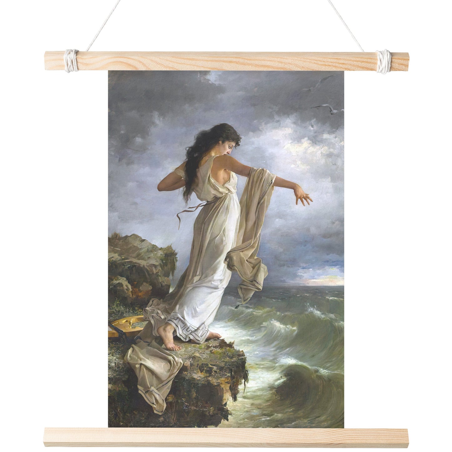 THE DEATH OF SAPPHO BY MIGUEL CARBONEL SELVA MATTE POSTER