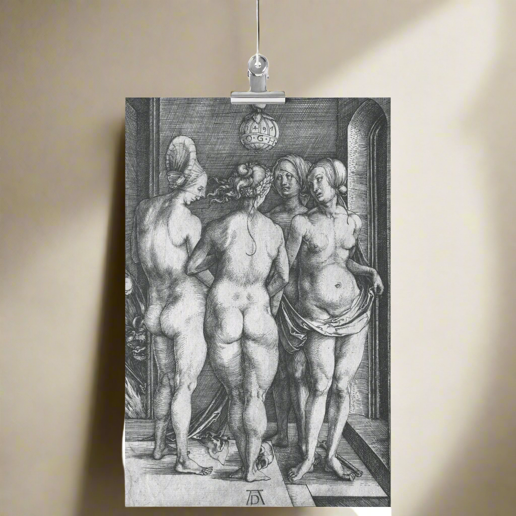 THE FOUR WITCHES BY ALBRECHT DÜRER MATTE POSTER