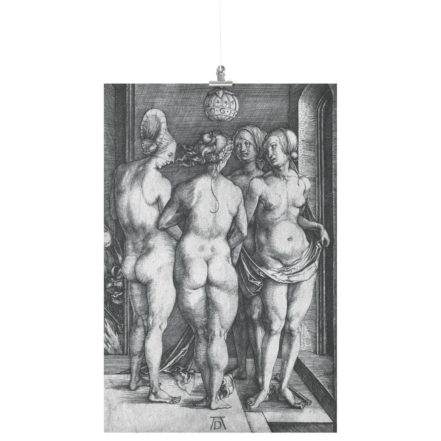THE FOUR WITCHES BY ALBRECHT DÜRER MATTE POSTER