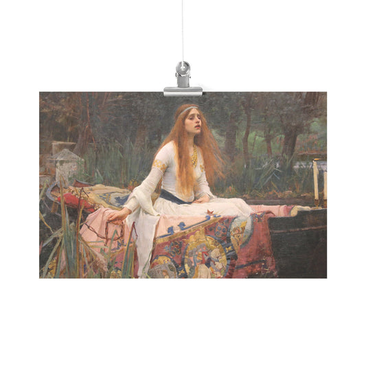 THE LADY OF SHALOTT BY JOHN WILLIAM WATERHOUSE MATTE POSTER