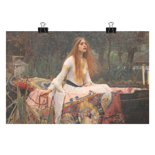 THE LADY OF SHALOTT BY JOHN WILLIAM WATERHOUSE MATTE POSTER