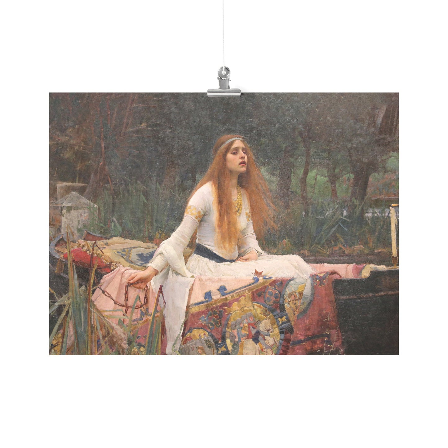 THE LADY OF SHALOTT BY JOHN WILLIAM WATERHOUSE MATTE POSTER
