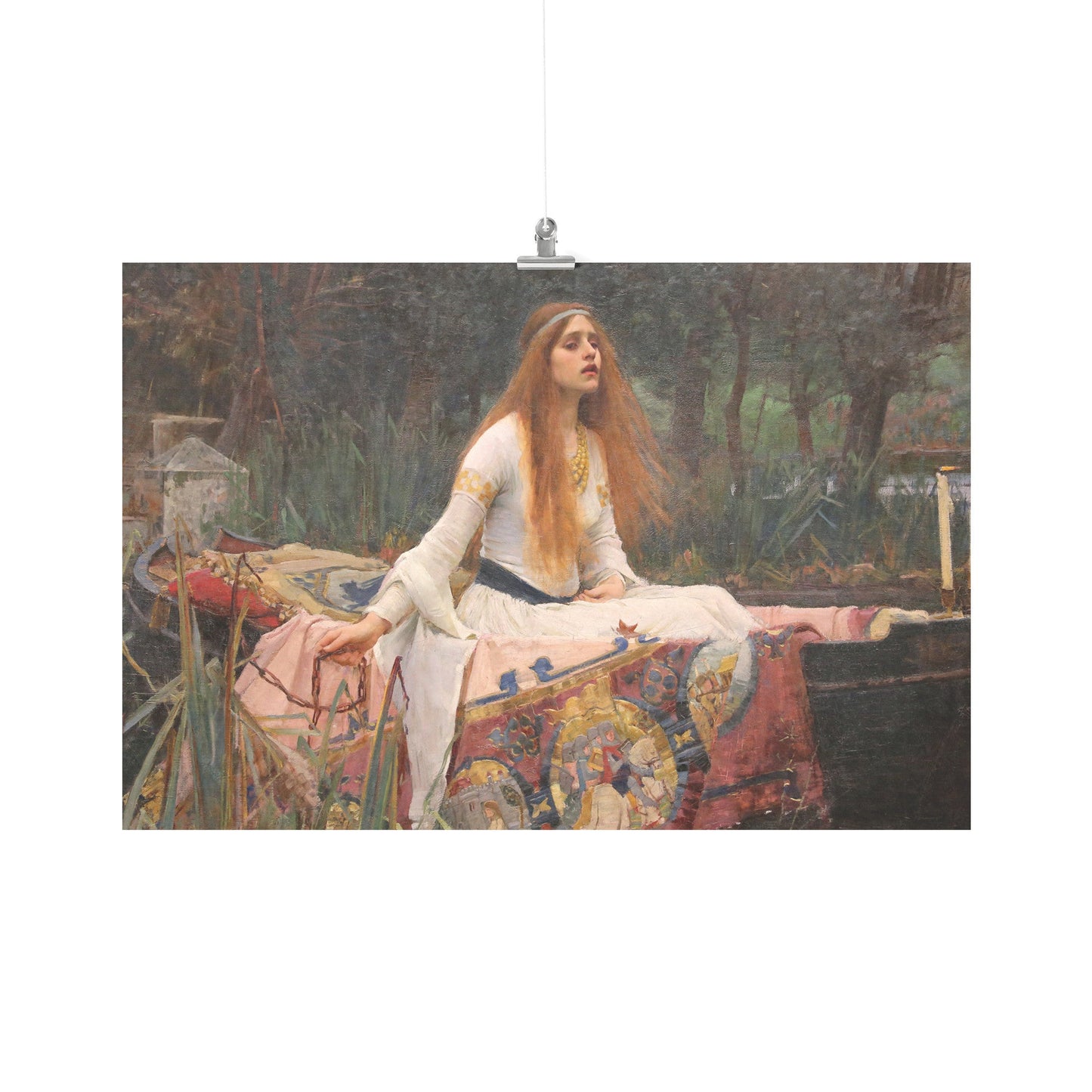 THE LADY OF SHALOTT BY JOHN WILLIAM WATERHOUSE MATTE POSTER