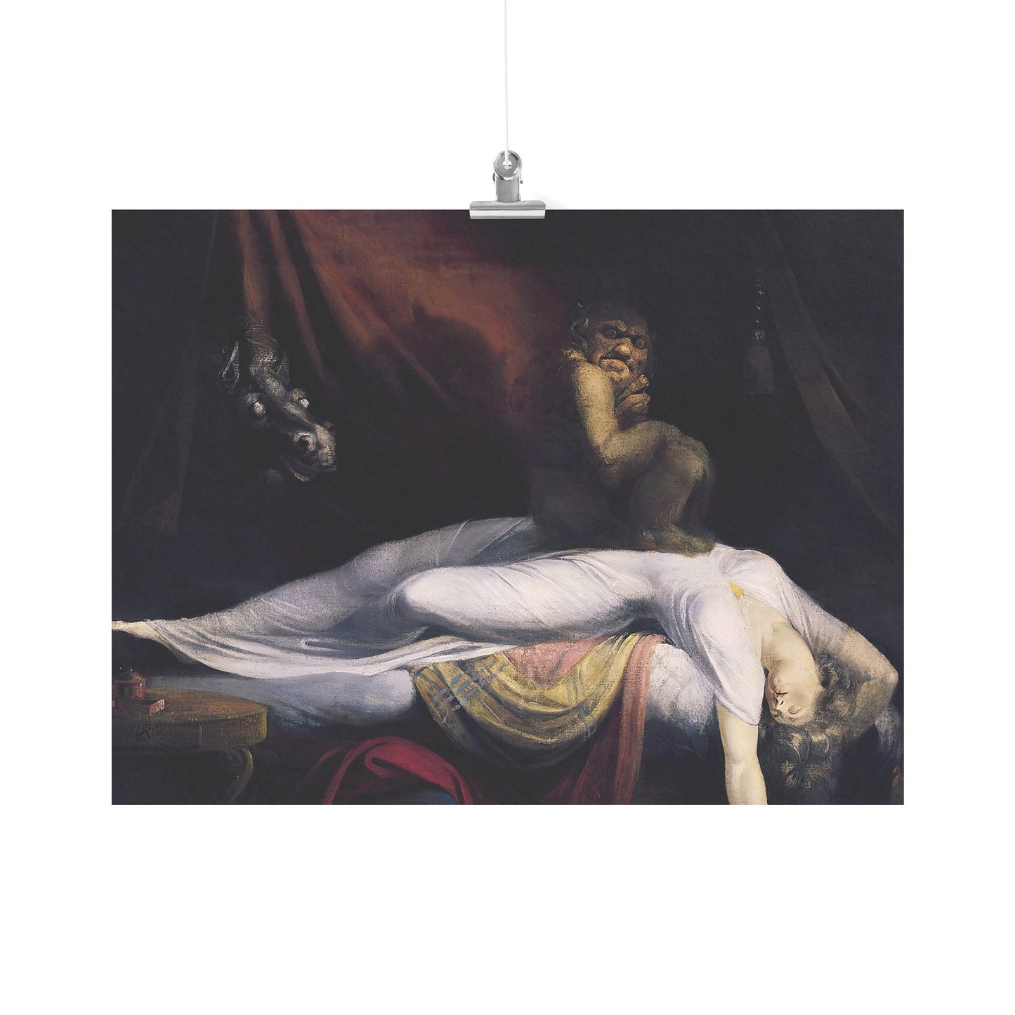 THE NIGHTMARE BY JOHN H. FUSELI MATTE POSTER