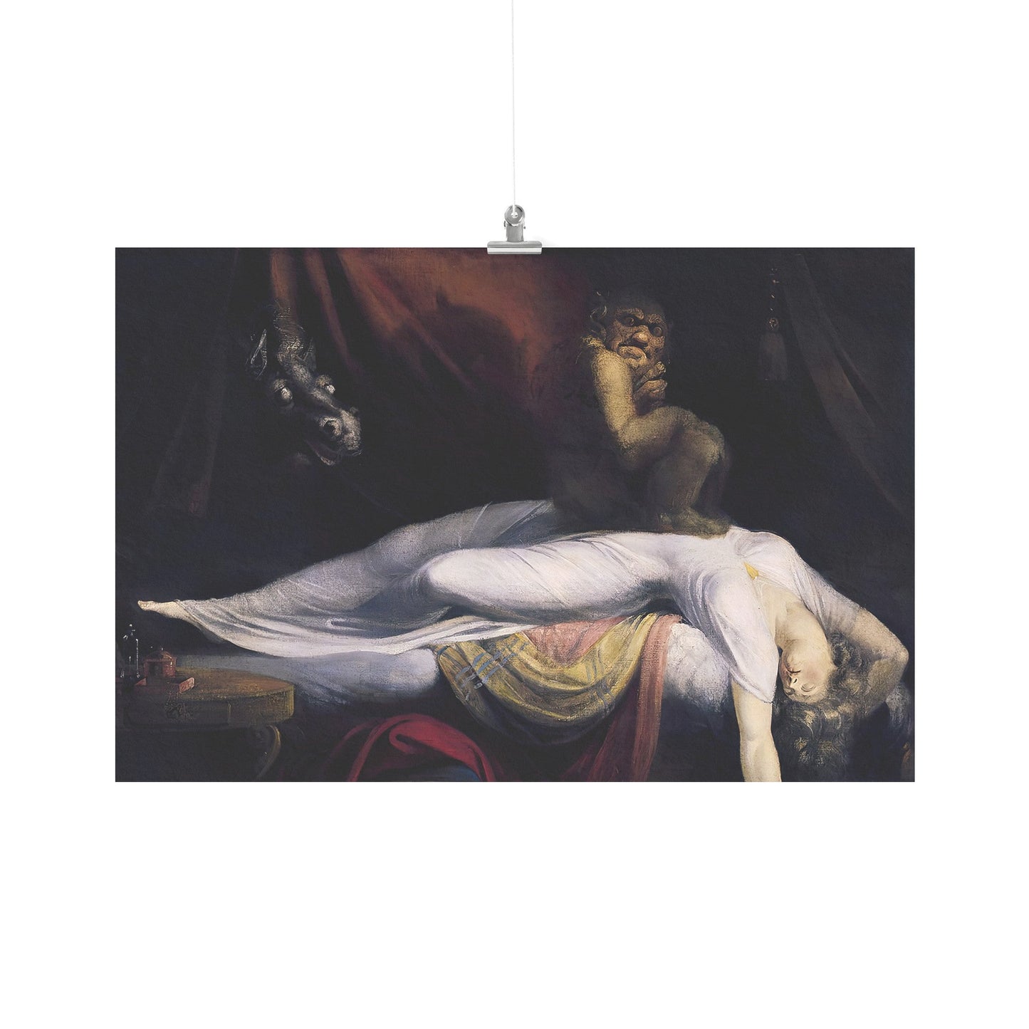 THE NIGHTMARE BY JOHN H. FUSELI MATTE POSTER