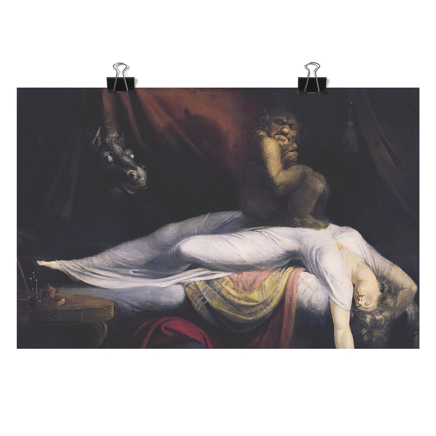 THE NIGHTMARE BY JOHN H. FUSELI MATTE POSTER