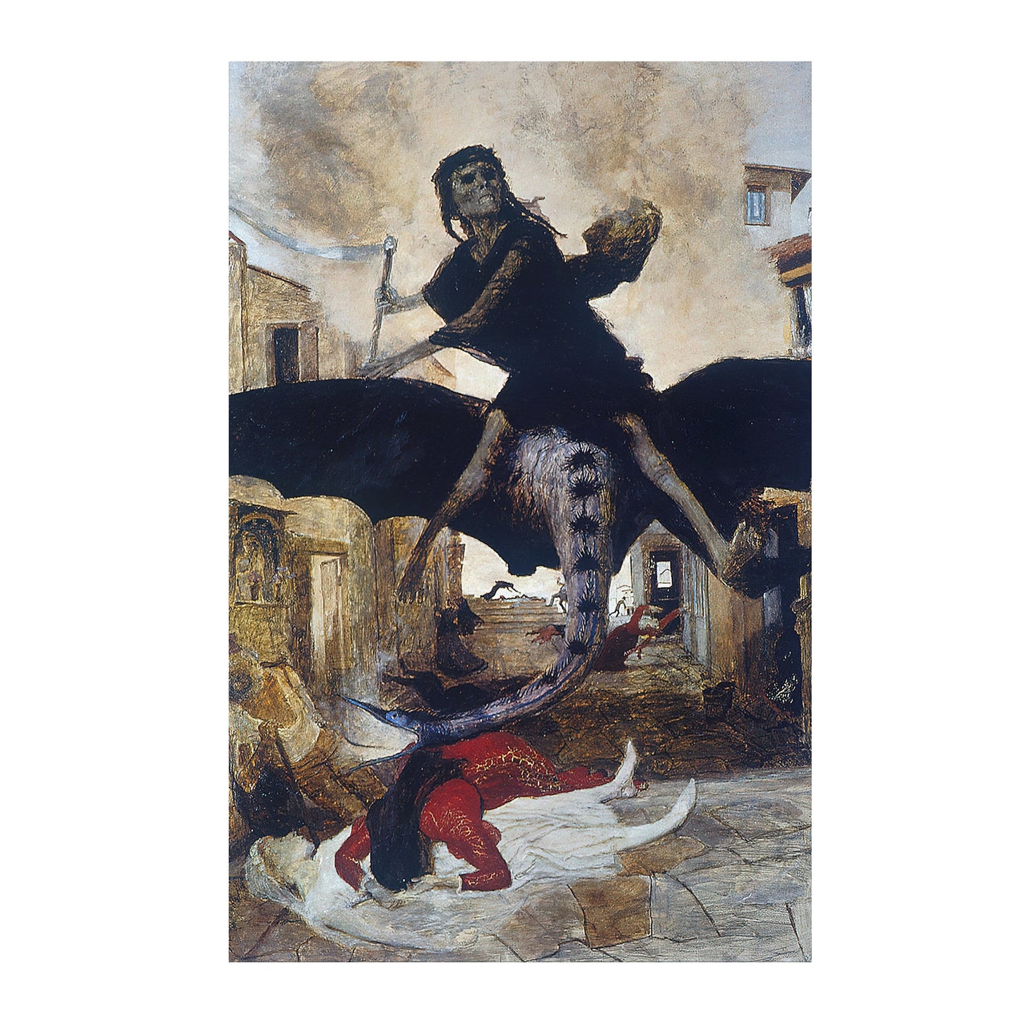 THE PLAGUE BY ARNOLD BÖCKLIN MATTE POSTER
