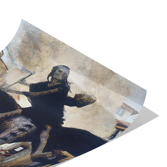 THE PLAGUE BY ARNOLD BÖCKLIN MATTE POSTER