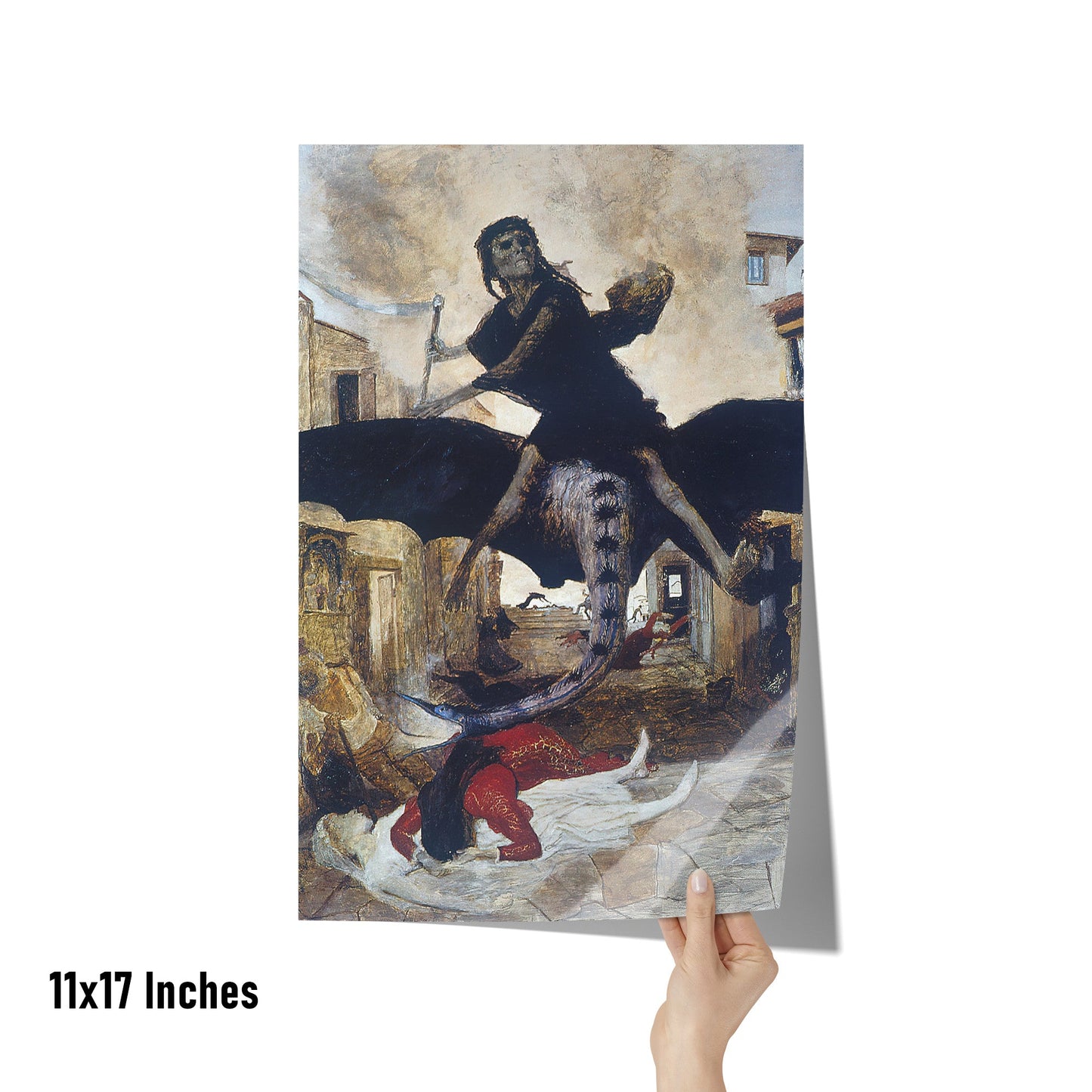 THE PLAGUE BY ARNOLD BÖCKLIN MATTE POSTER
