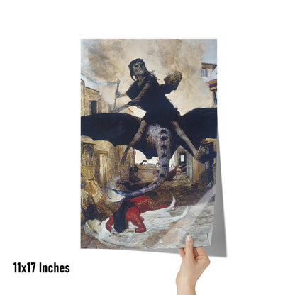 THE PLAGUE BY ARNOLD BÖCKLIN MATTE POSTER